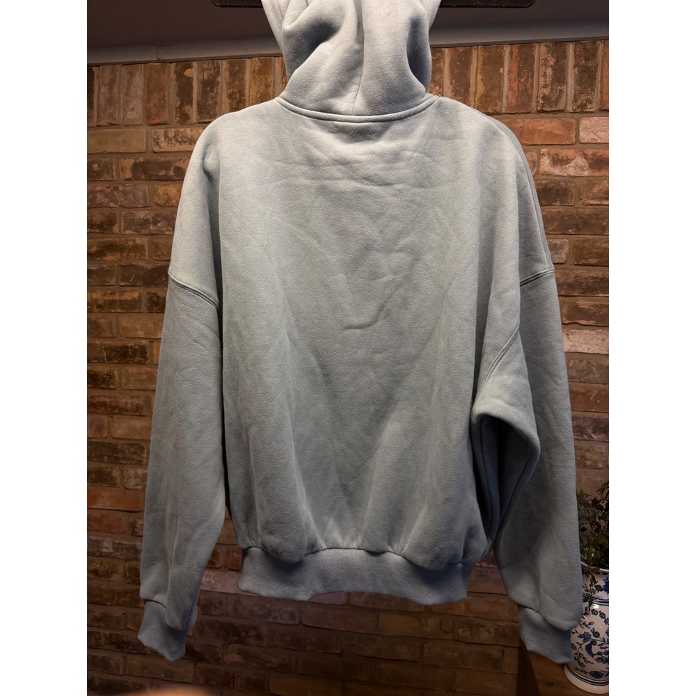 Comfrt Cloud Zip Hoodie Light Blue Oversized Fleece Sweatshirt XS - Picture 3 of 5